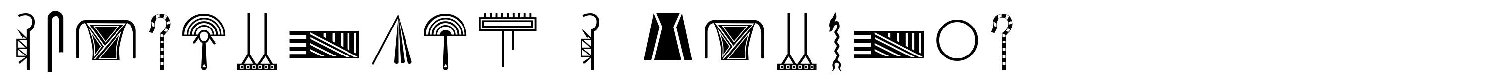 Hieroglyph H Regular