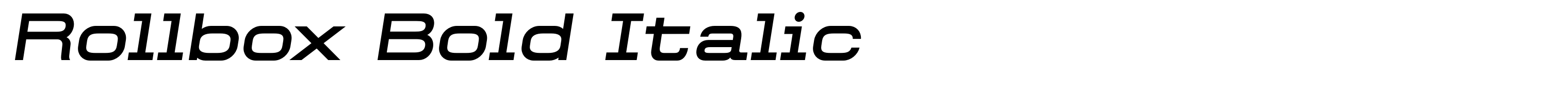 Rollbox Bold Italic