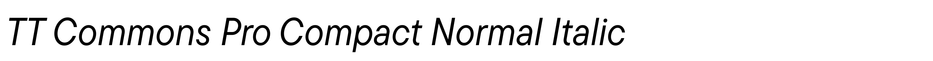 TT Commons Pro Compact Normal Italic