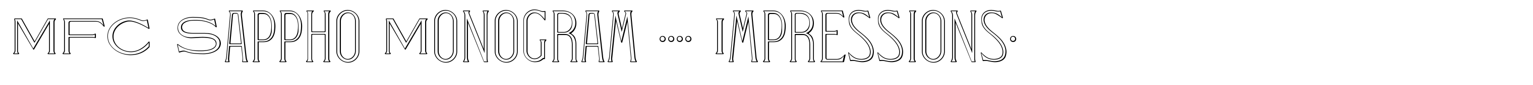 MFC Sappho Monogram (250 Impressions)