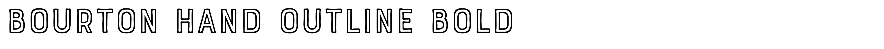 Bourton Hand Outline Bold