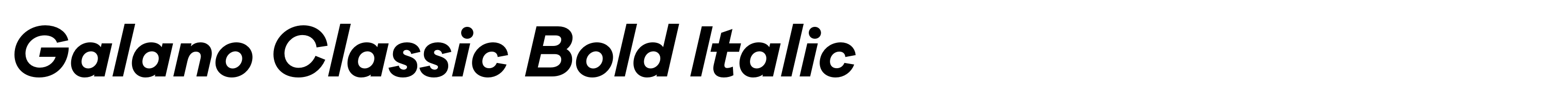 Galano Classic Bold Italic