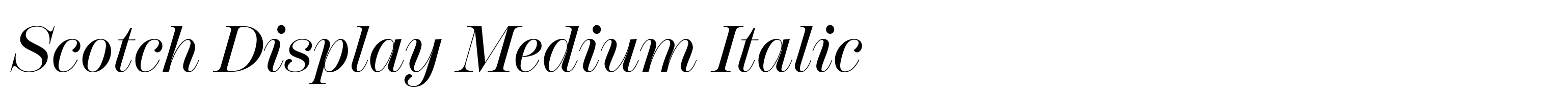 Scotch Display Medium Italic