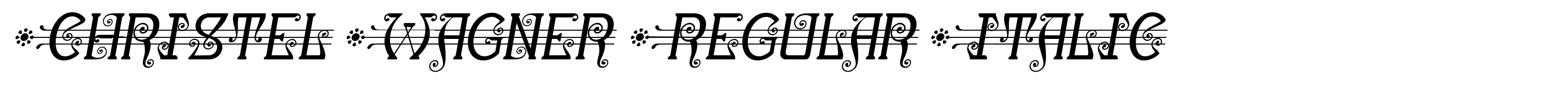 Christel Wagner Regular Italic