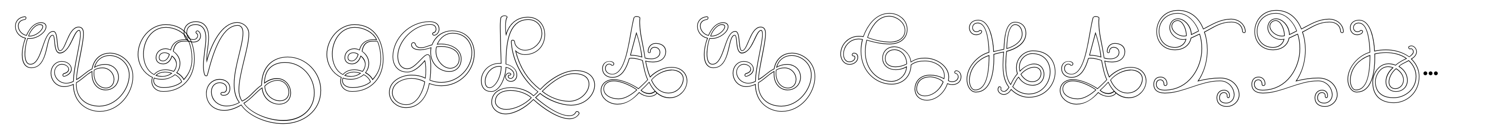 Monogram Challigraphy In line 08