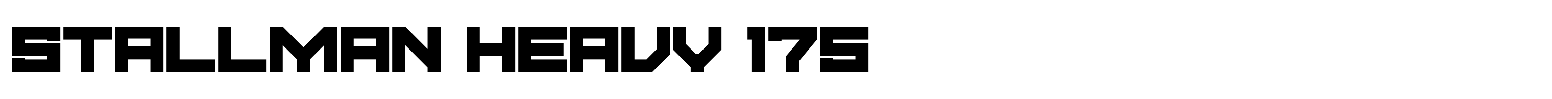 Stallman Heavy 175
