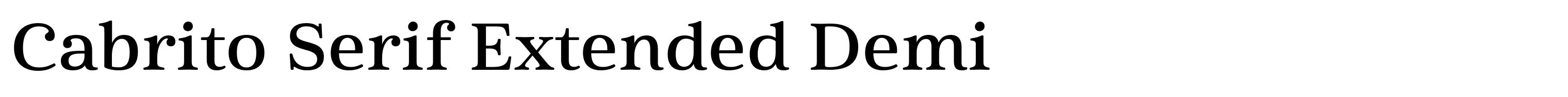 Cabrito Serif Extended Demi