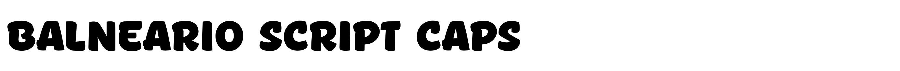 Balneario Script Caps