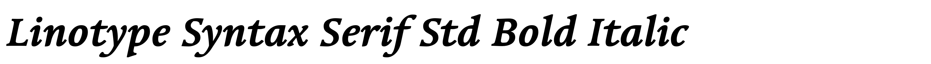 Linotype Syntax Serif Std Bold Italic
