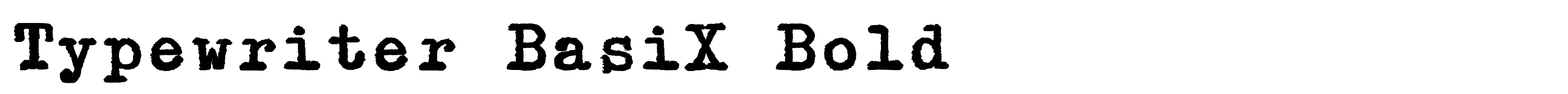 Typewriter BasiX Bold