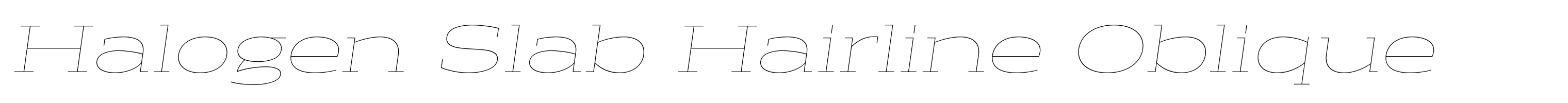 Halogen Slab Hairline Oblique