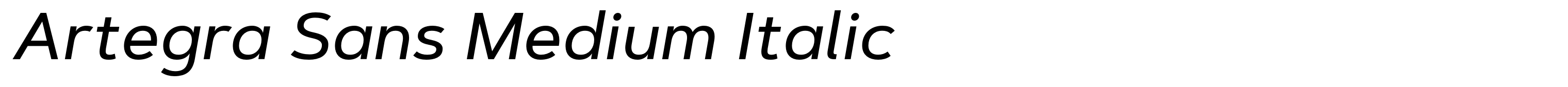 Artegra Sans Medium Italic
