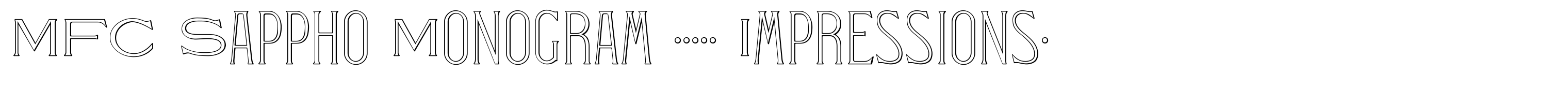 MFC Sappho Monogram (1000 Impressions)