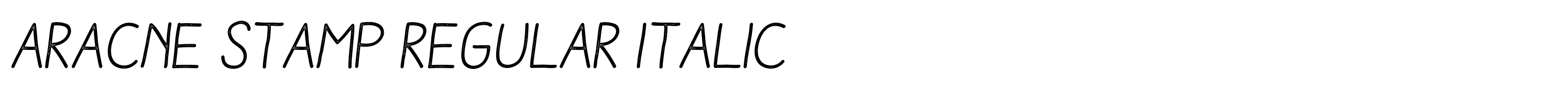 Aracne Stamp Regular Italic