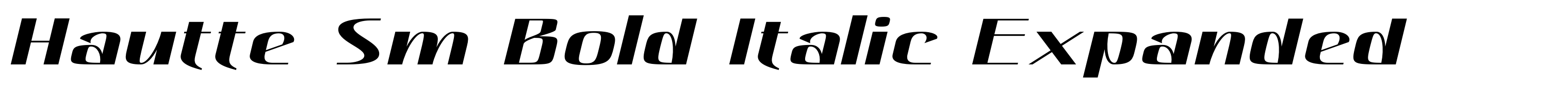 Hautte Sm Bold Italic Expanded