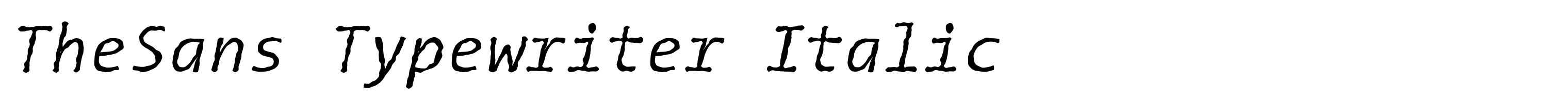 TheSans Typewriter Italic