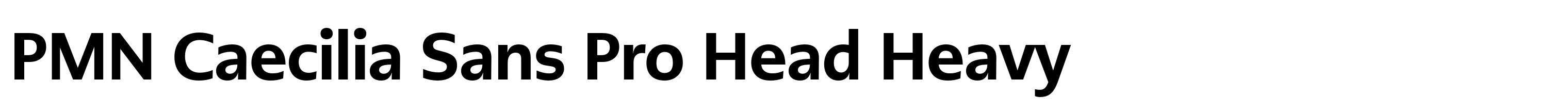 PMN Caecilia Sans Pro Head Heavy