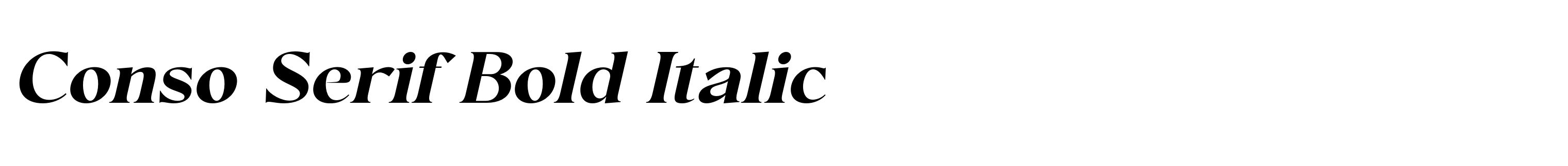 Conso Serif Bold Italic