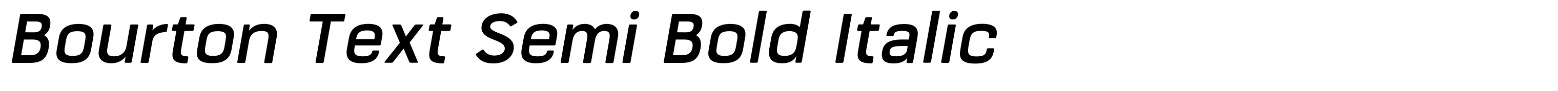 Bourton Text Semi Bold Italic