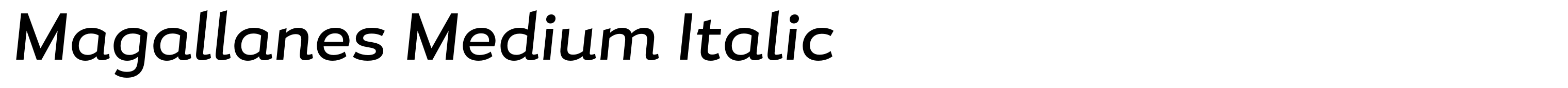Magallanes Medium Italic