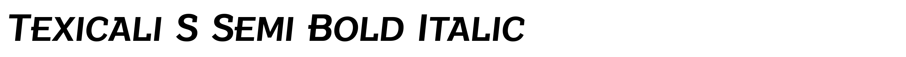 Texicali S Semi Bold Italic