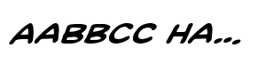 Heavy Mettle UC BB Bold Italic