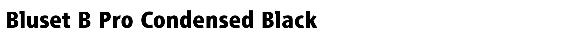 Bluset B Pro Condensed Black image