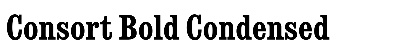 Consort Bold Condensed