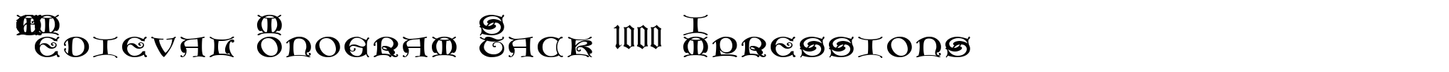 MFC Medieval Monogram Stack 1000 Impressions image