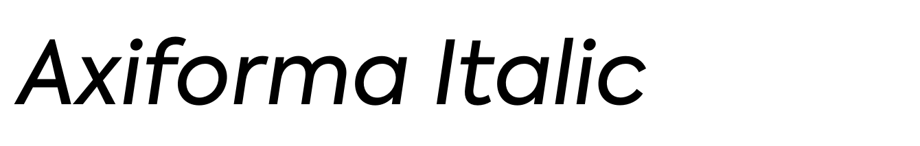 Axiforma Italic