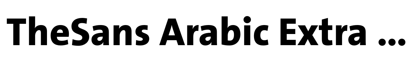 TheSans Arabic Extra Bold