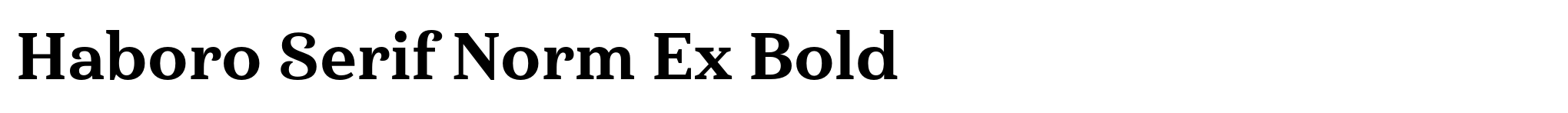 Haboro Serif Norm Ex Bold image