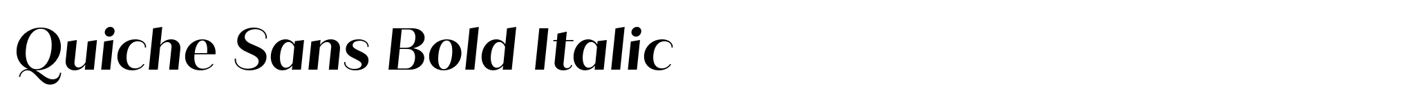 Quiche Sans Bold Italic image