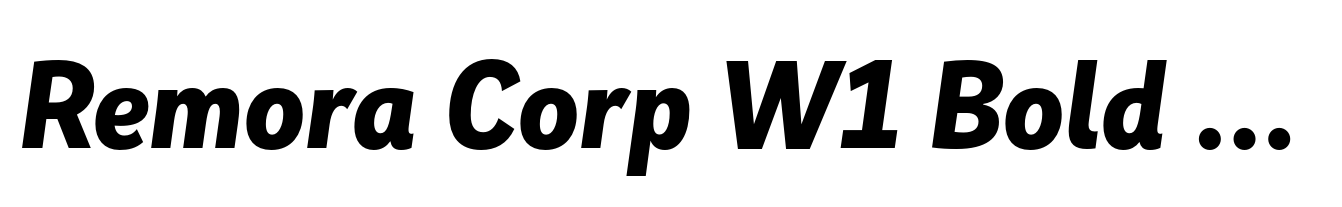 Remora Corp W1 Bold Italic