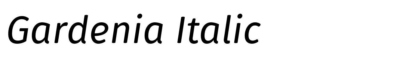 Gardenia Italic