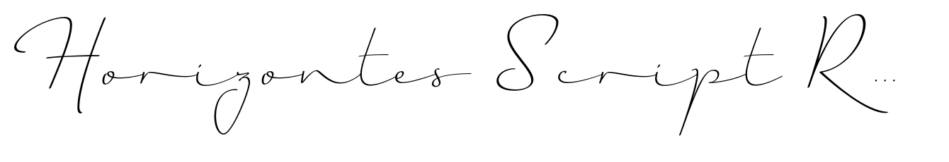 Horizontes Script Regular