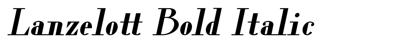 Lanzelott Bold Italic