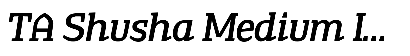 TA Shusha Medium Italic