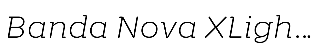 Banda Nova XLight Italic