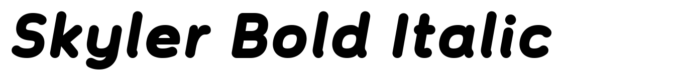 Skyler Bold Italic