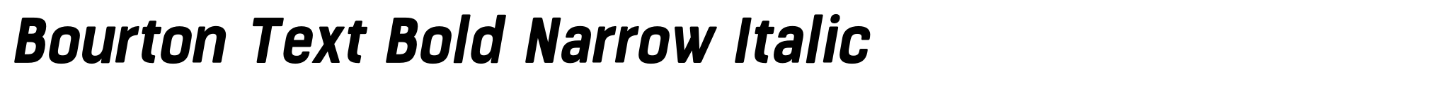 Bourton Text Bold Narrow Italic image