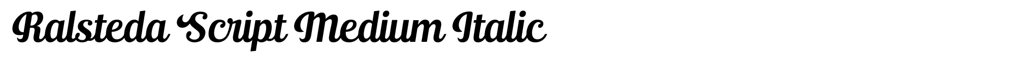 Ralsteda Script Medium Italic image