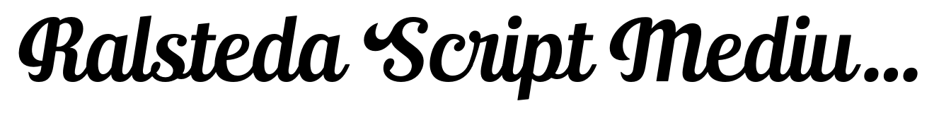 Ralsteda Script Medium Italic