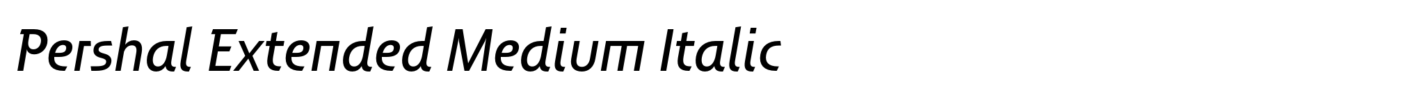 Pershal Extended Medium Italic image