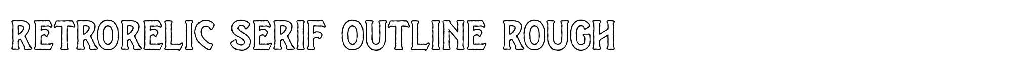Retrorelic Serif Outline Rough image