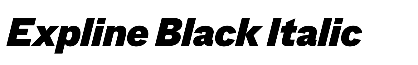 Expline Black Italic