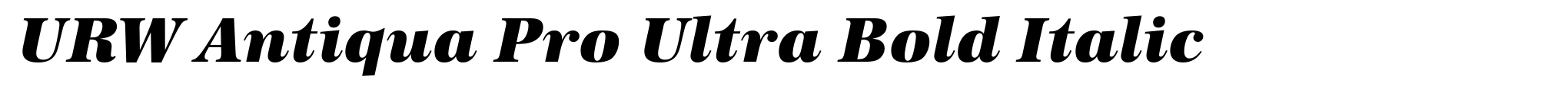 URW Antiqua Pro Ultra Bold Italic image