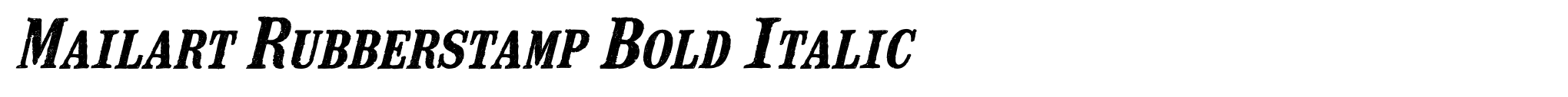 Mailart Rubberstamp Bold Italic image