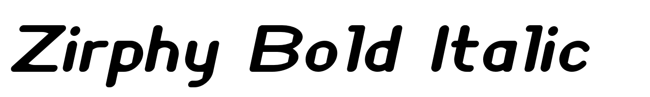 Zirphy Bold Italic