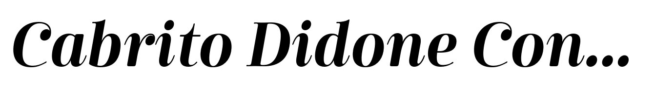 Cabrito Didone Cond Bold Italic